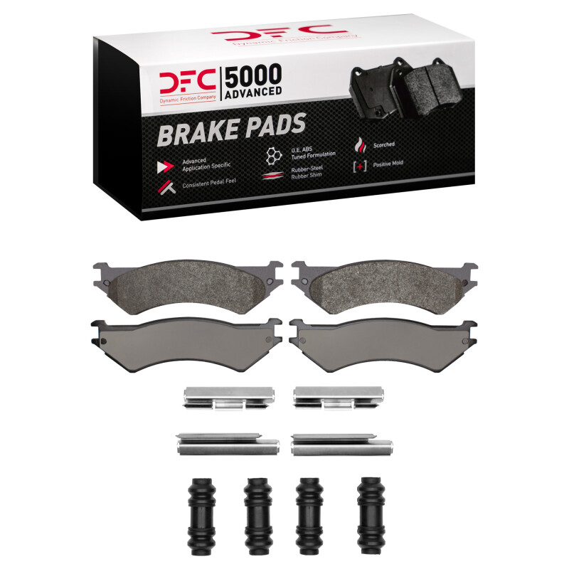 Ford E-350 Econoline Brake Pads - Rear - DFC - 5000 Advanced Semi Metallic - `99-`07