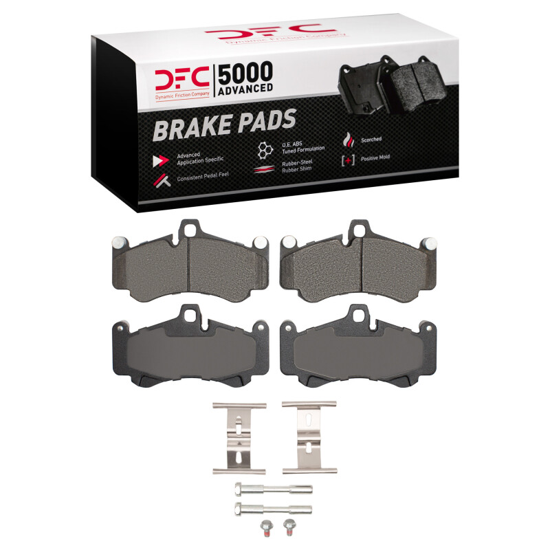 Porsche 911 Brake Pads - Front + Rear - DFC - 5000 Advanced Low Metallic - `02-`13