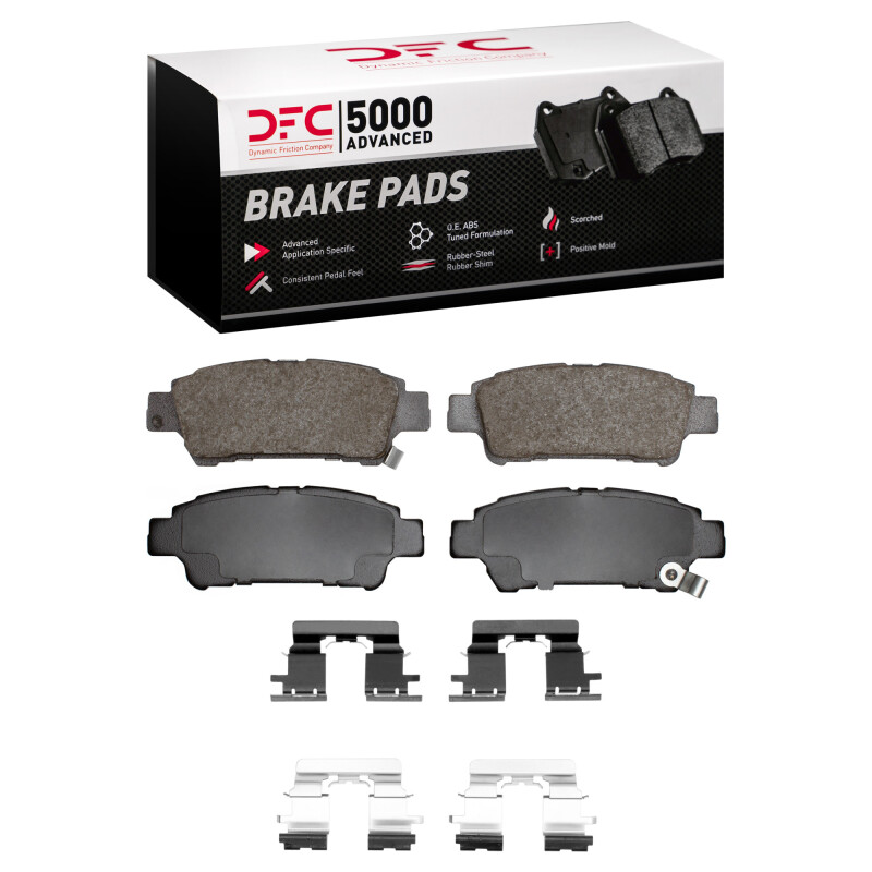 Toyota Sienna Brake Pads - Rear - DFC - DFC 5000 Advanced Ceramic - `04-`10