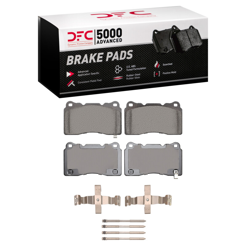 Honda Civic Brake Pads - Front - DFC - 5000 Advanced Low Metallic - `17-`25