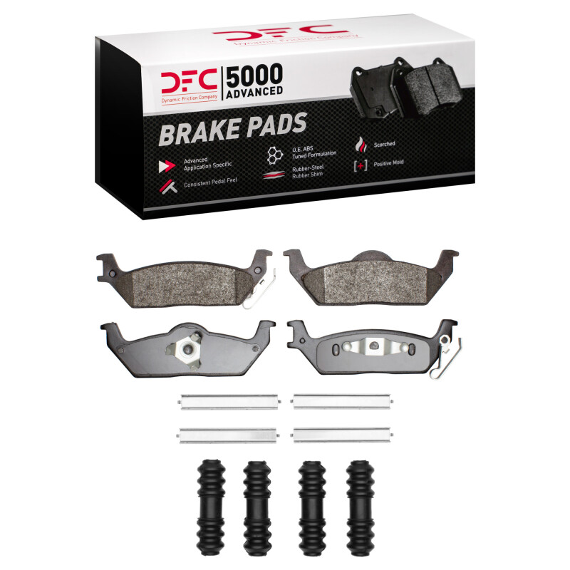 Ford F-150 Brake Pads - Rear - DFC - 5000 Advanced Semi Metallic - `04-`09