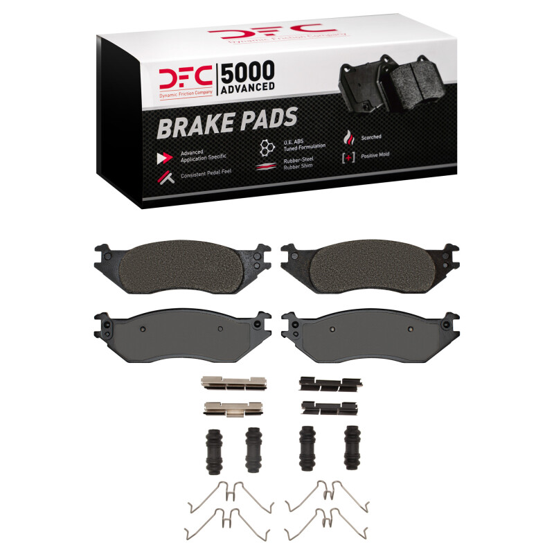 Ford E-150 Club Wagon Brake Pads - Front - DFC - 5000 Advanced Semi-Metallic - `04-`06