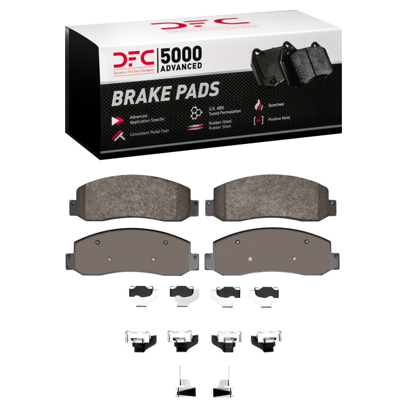 Ford F-250 Brake Pads - Front - DFC - 5000 Advanced Semi Metallic - `05-`12