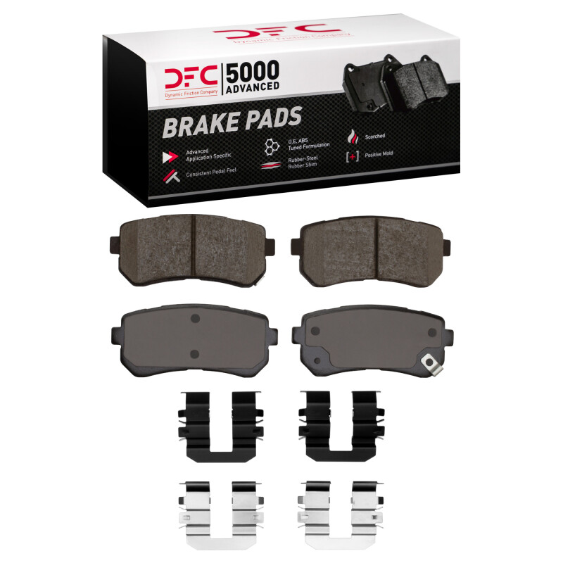 Dodge Attitude Brake Pads - Rear - DFC - 5000 Advanced Ceramic - `06-`19
