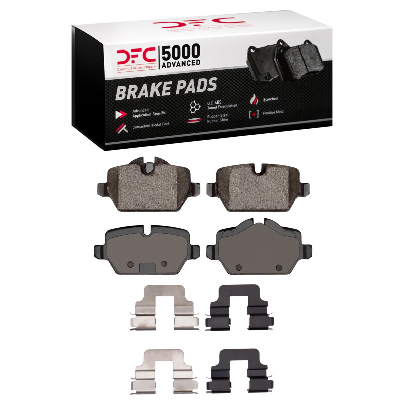 BMW 120i Brake Pads - Rear - DFC - 5000 Advanced Low Metallic - `05-`16