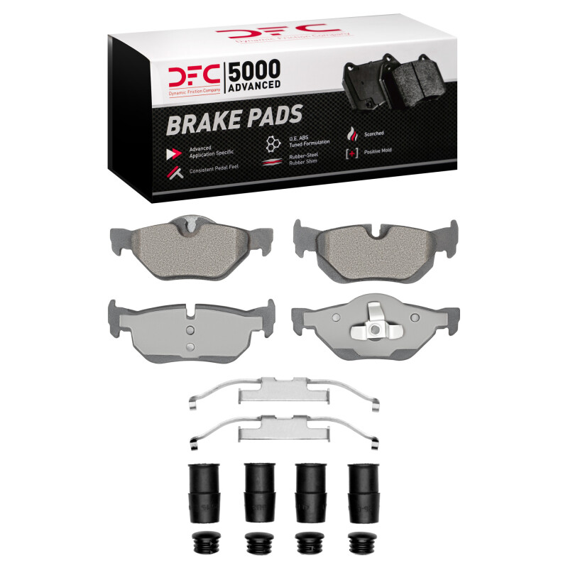 BMW 325iX Brake Pads - Rear - DFC - 5000 Advanced Low Metallic - `06-`15