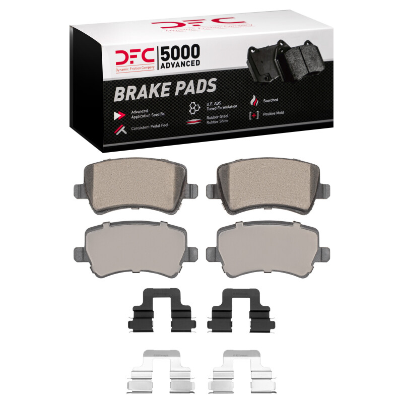 Volvo V60 Cross Country Brake Pads - Rear - DFC - 5000 Advanced Ceramic - `07-`18