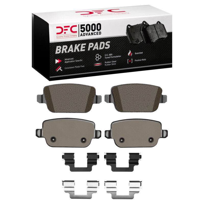Land Rover LR2 Brake Pads - Rear - DFC - 5000 Advanced Low Metallic - `08-`12
