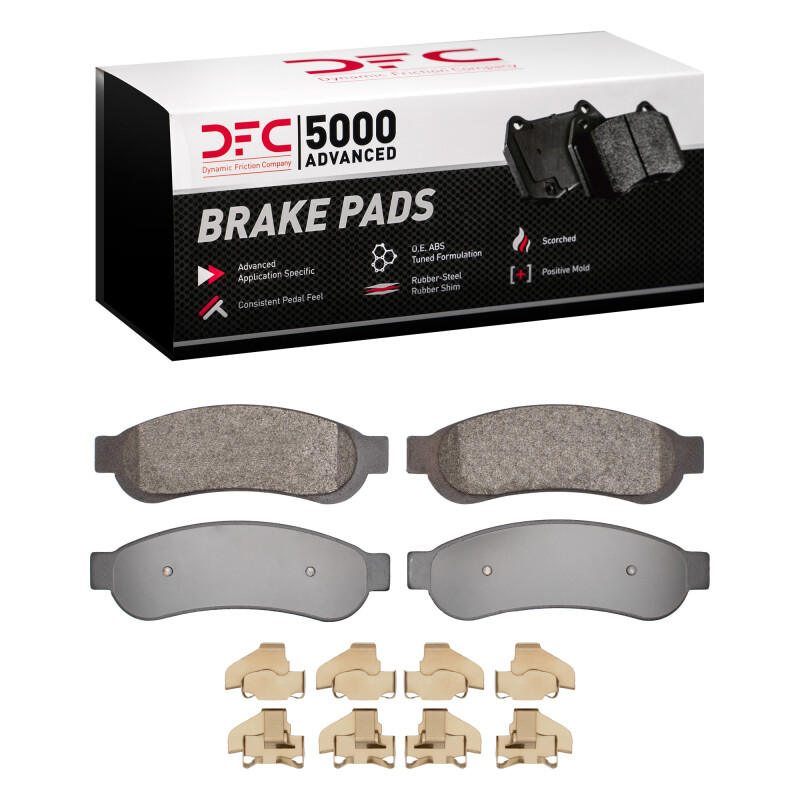 Ford F-250 Brake Pads - Rear - DFC - 5000 Advanced Semi Metallic - `10-`12