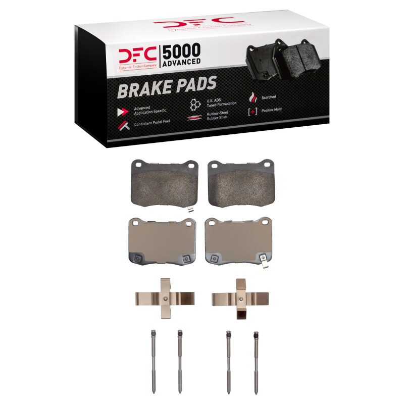 Lexus IS Brake Pads - Rear - DFC - 5000 Advanced Low Metallic - `08-`14