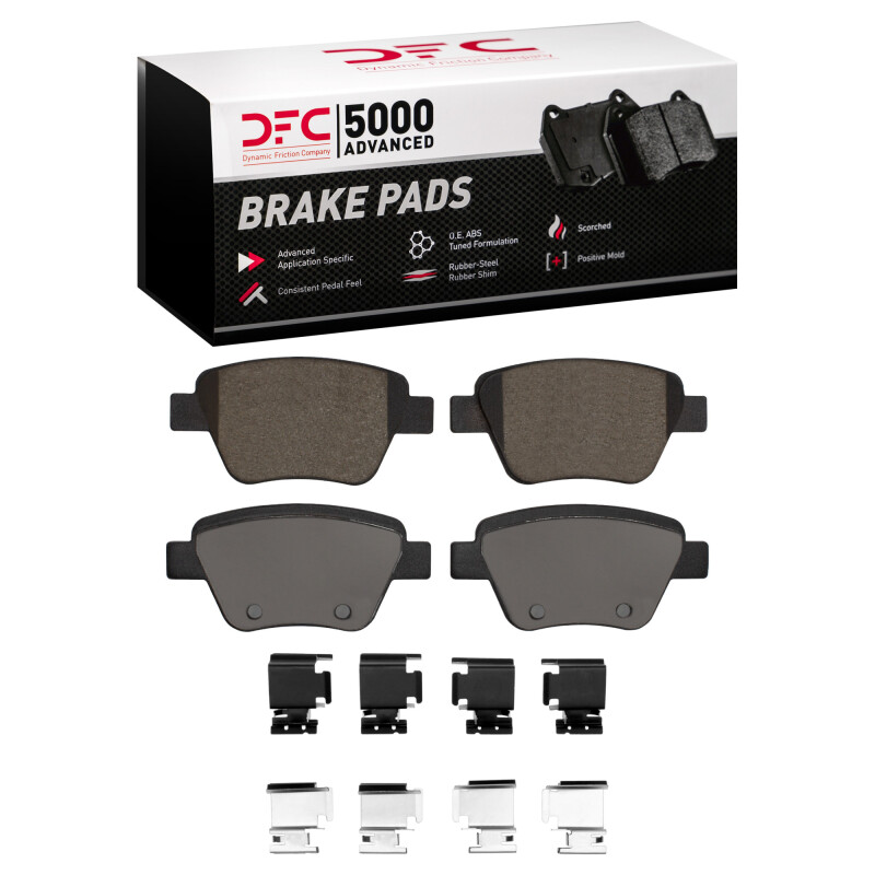 Audi A3 Brake Pads - Rear - DFC - 5000 Advanced Ceramic - `05-`16