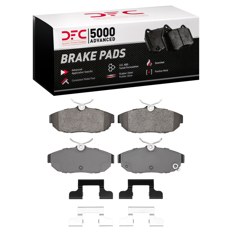 Ford Mustang Brake Pads - Rear - DFC - 5000 Advanced Low Met - `12-`14