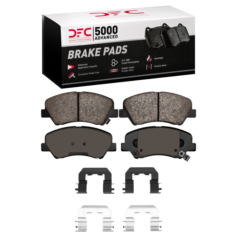 Dodge Attitude Brake Pads - Front - DFC - 5000 Advanced Ceramic - `12-`17