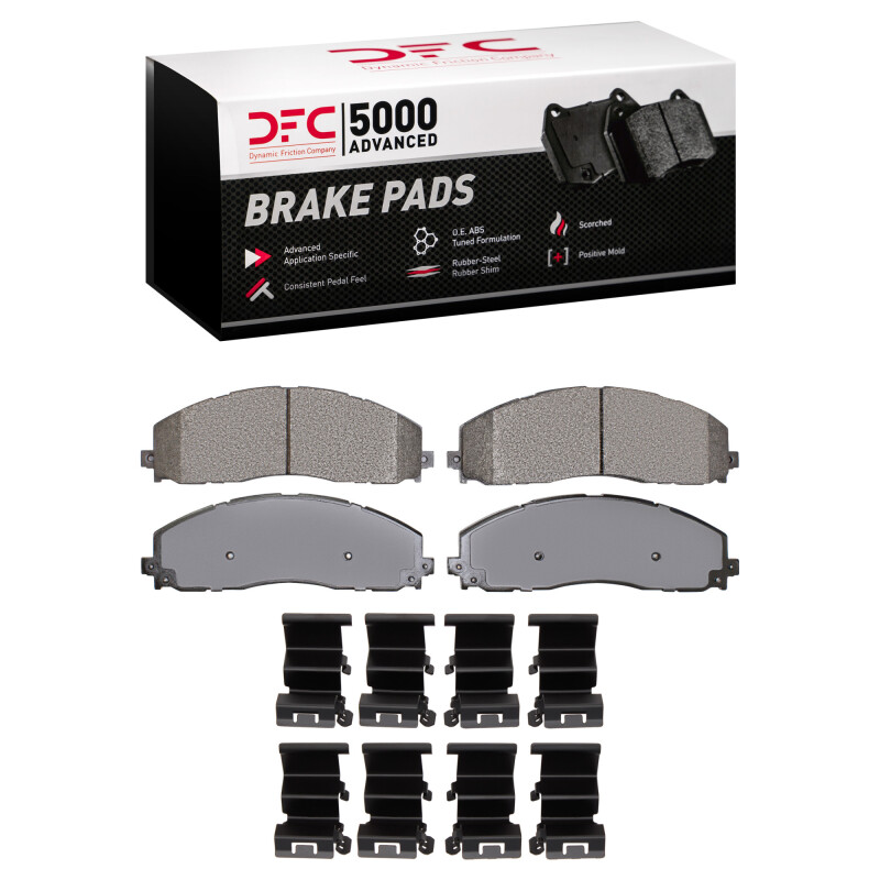 Ford F-450 Super Duty Brake Pads - Front - DFC - 5000 Advanced Semi Metallic - `11-`22