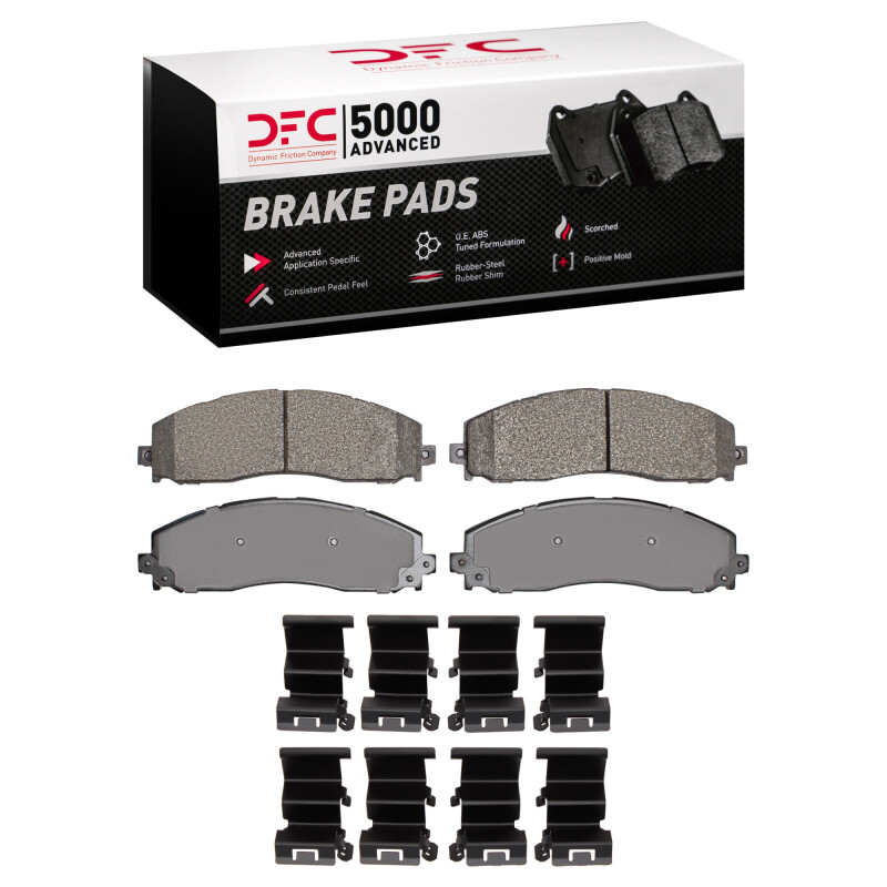 Ford F-350 Super Duty Brake Pads - Rear - DFC - 5000 Advanced Semi Metallic - `11-`22