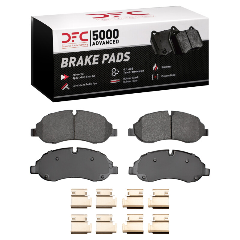 Ford Transit-350 HD Brake Pads - Front - DFC - 5000 Advanced Semi Metallic - `15-`25