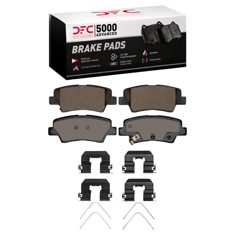 Dodge Attitude Brake Pads - Rear - DFC - 5000 Advanced Ceramic - `11-`25