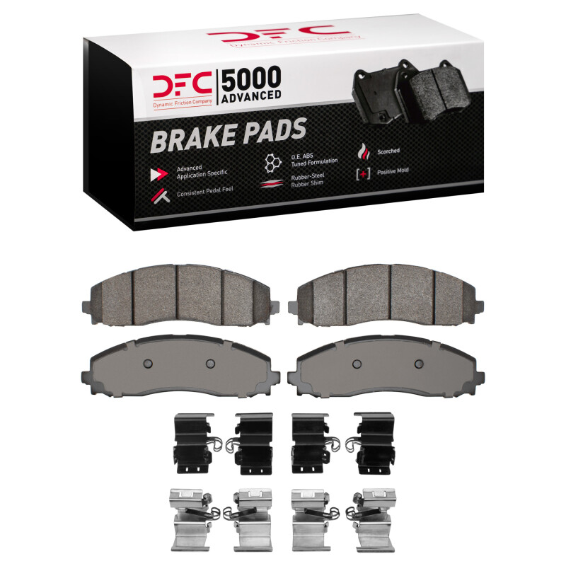 Ford F-250 Brake Pads - Rear - DFC - 5000 Advanced Semi Metallic - `23-`25