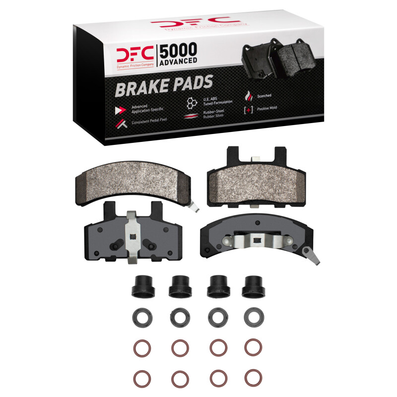 Cadillac Commercial Chassis Brake Pads - Front - DFC - 5000 Advanced Semi Metallic - `88-`02