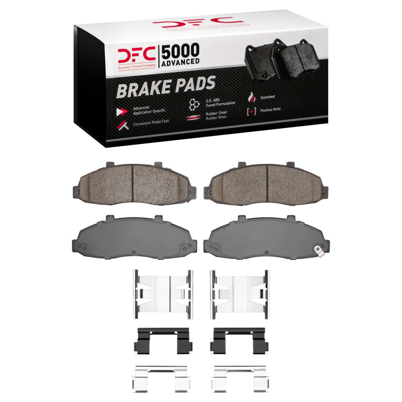Ford F-150 Brake Pads - Front - DFC - 5000 Advanced Ceramic - `97-`04