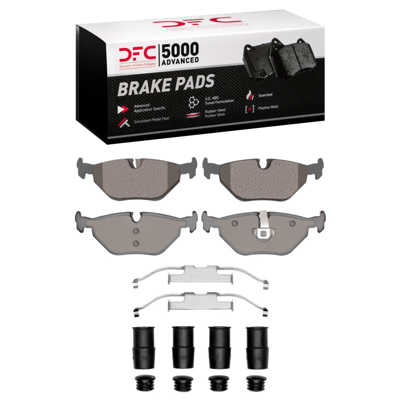 BMW 318ti Brake Pads - Rear - DFC - 5000 Advanced Low Metallic - `91-`08
