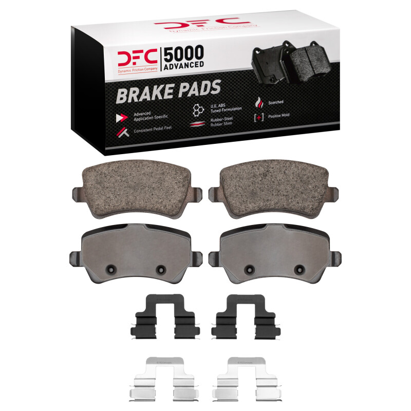 Land Rover LR2 Brake Pads - Rear - DFC - 5000 Advanced Low Metallic - `12-`15