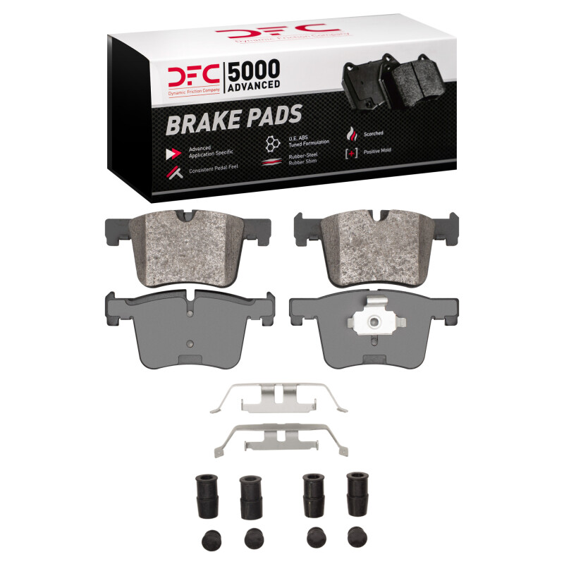 BMW 328i Brake Pads - Front - DFC - 5000 Advanced Low-Metallic - `11-`21