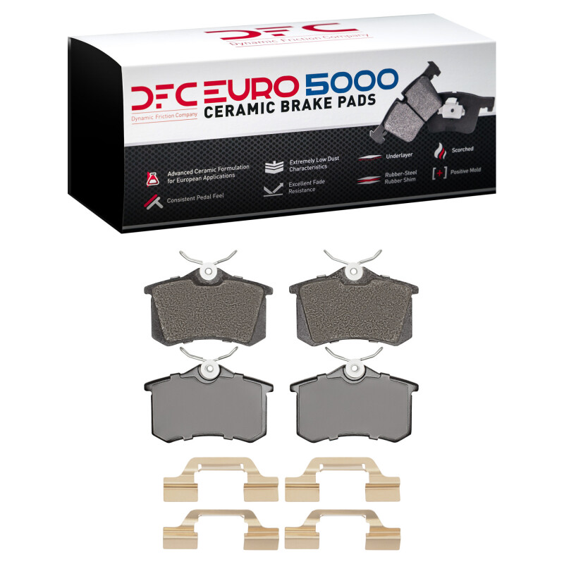 Volkswagen Golf Brake Pads - Rear - DFC - Euro 5000 Ceramic - `03-`06