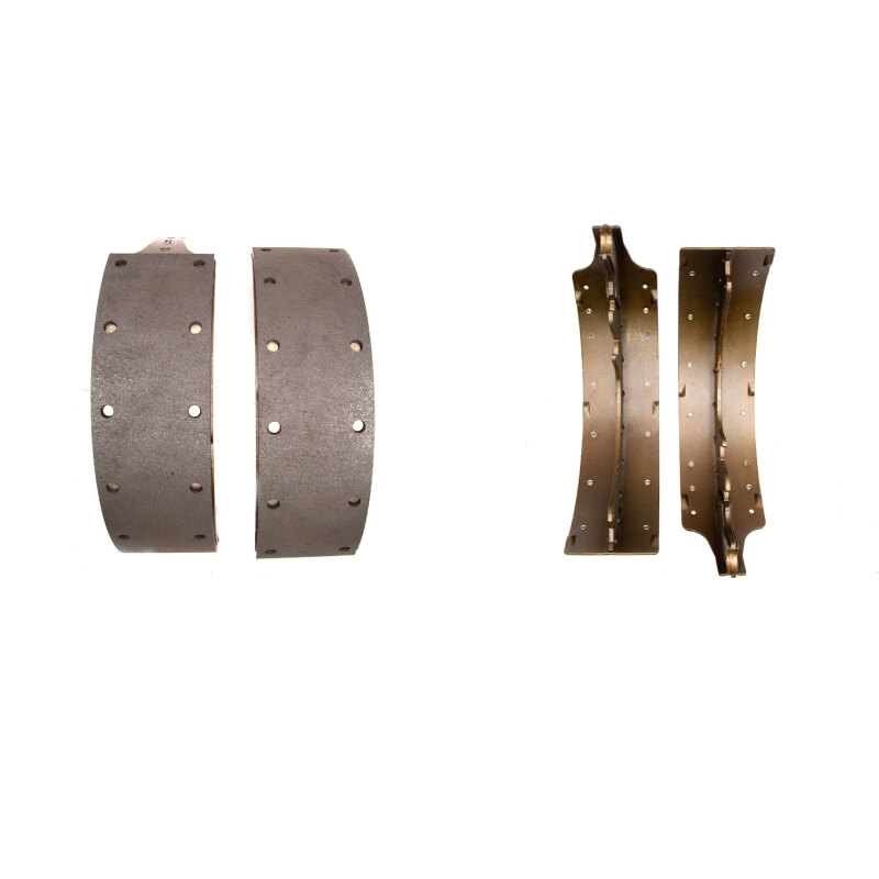 Chevrolet K30 Brake Shoes - Rear - DFC - Premium Riveted - Black - `74-`06