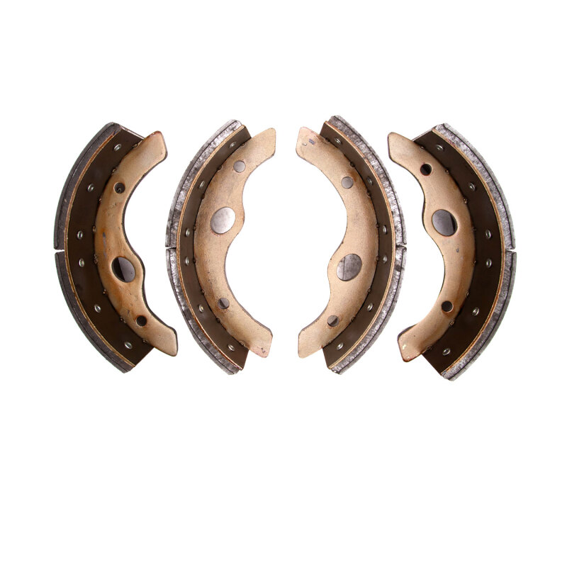 Mitsubishi Fuso FH Series Brake Shoes - Front - DFC - Premium Riveted Shoes - Black - `96-`04