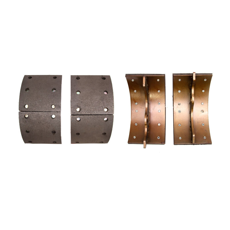 Mitsubishi Fuso FH Series Brake Shoes - Rear - DFC - Premium Riveted - Black - `96-`04