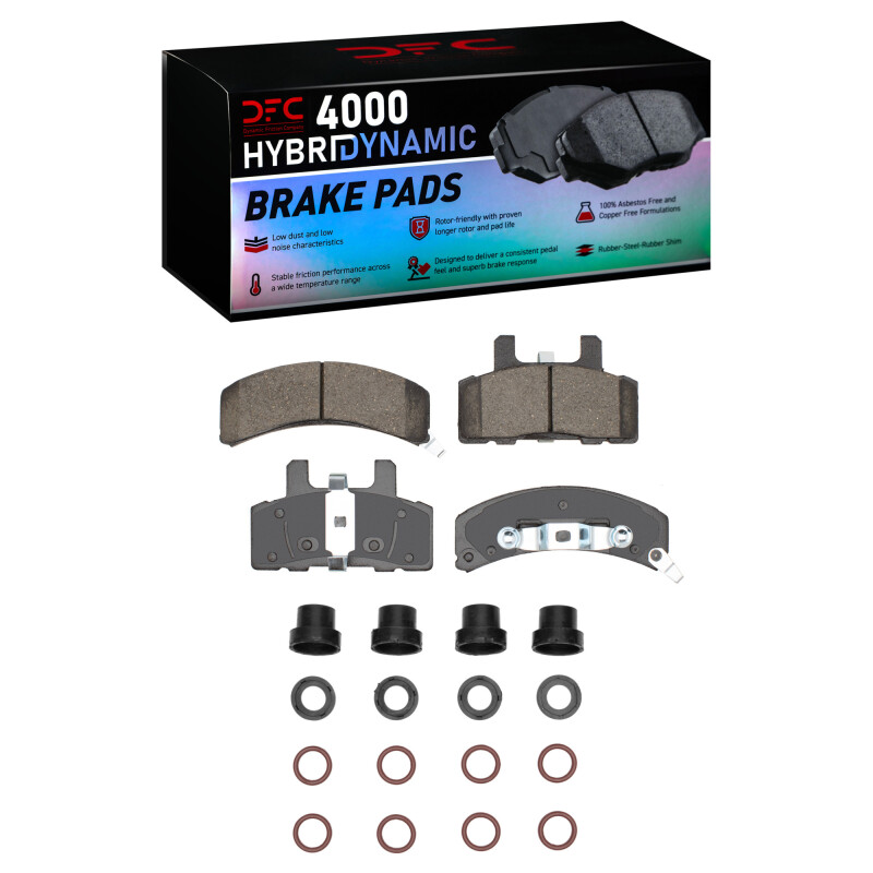 Cadillac Commercial Chassis Brake Pads - Front - DFC - 4000 HybriDynamic - `88-`02