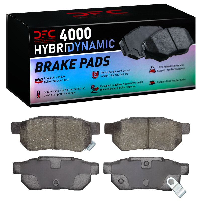 Honda Prelude Brake Pads - Rear - DFC - 4000 HybriDynamic - `85-`14 Honda Prelude Brake Pads - Rear - DFC - 4000 HybriDynamic - `85-`14