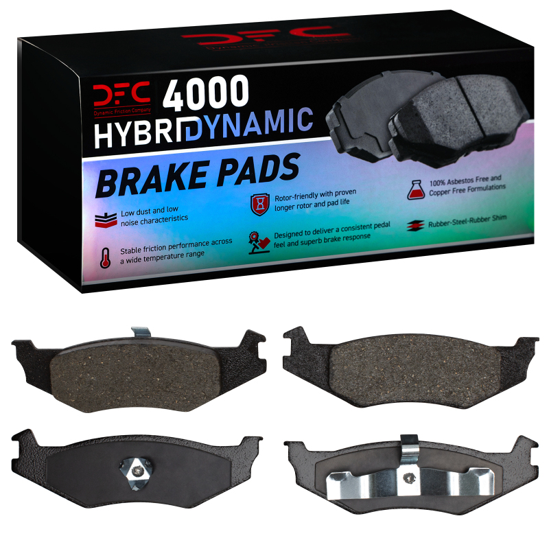 Plymouth Sundance Brake Pads - Rear - DFC - 4000 HybriDynamic - `89-`10 Plymouth Sundance Brake Pads - Rear - DFC - 4000 HybriDynamic - `89-`10