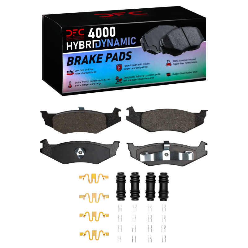 Dodge Intrepid Brake Pads - Rear - DFC - 4000 HybriDynamic - `89-`10