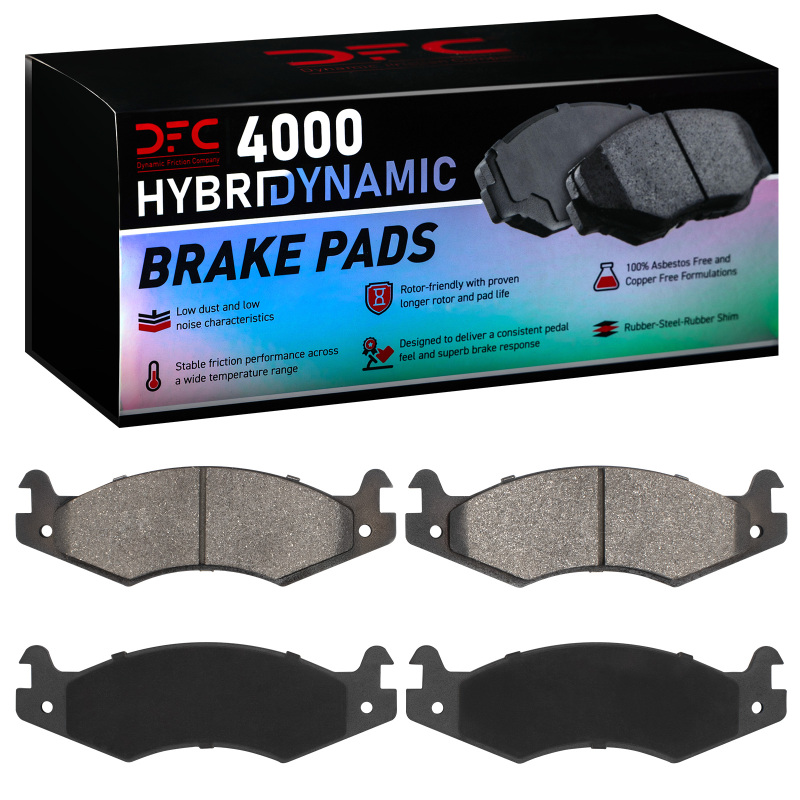 Hummer H1 Brake Pads - Front + Rear - DFC - 4000 Hybridynamic - `92-`06
