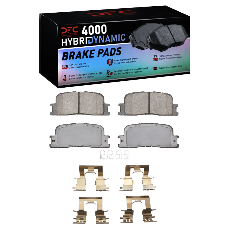 Toyota Highlander Brake Pads - Rear - DFC - 4000 HybriDynamic - `01-`03