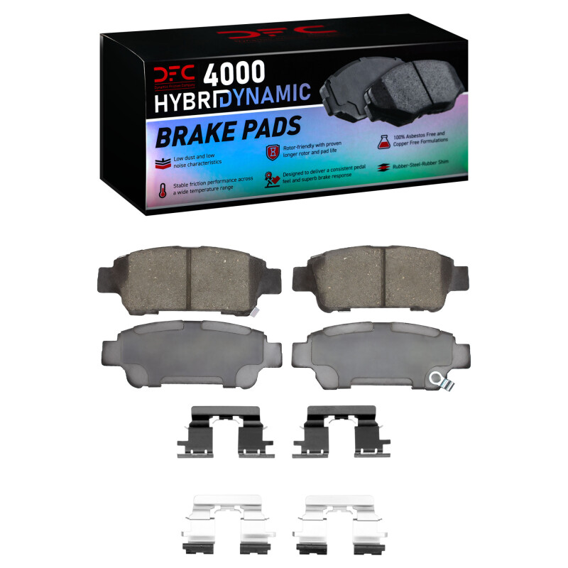 Toyota Sienna Brake Pads - Rear - DFC - 4000 HybriDynamic - `04-`10