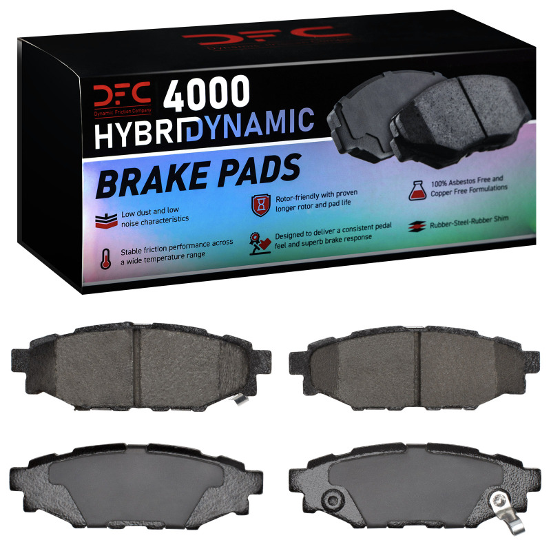 Subaru Xv Crosstrek Brake Pads - Rear - DFC - 4000 HybriDynamic - `05-`23