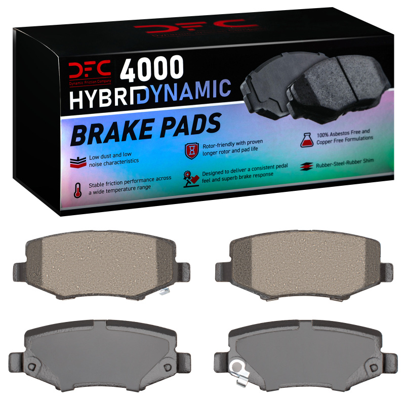 Jeep Wrangler Brake Pads - Rear - DFC - 4000 HybriDynamic - `07-`18