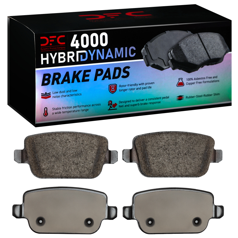 Volvo S80 Brake Pads - Rear - DFC - 4000 HybriDynamic - `07-`12