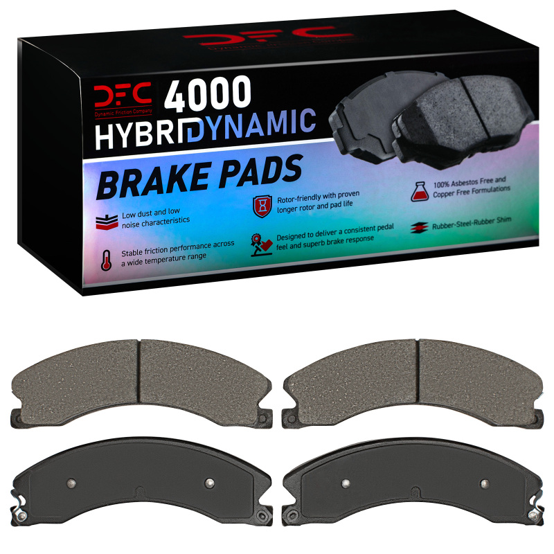 Nissan Titan Xd Brake Pads - Front + Rear - DFC - 4000 HybriDynamic - `09-`24