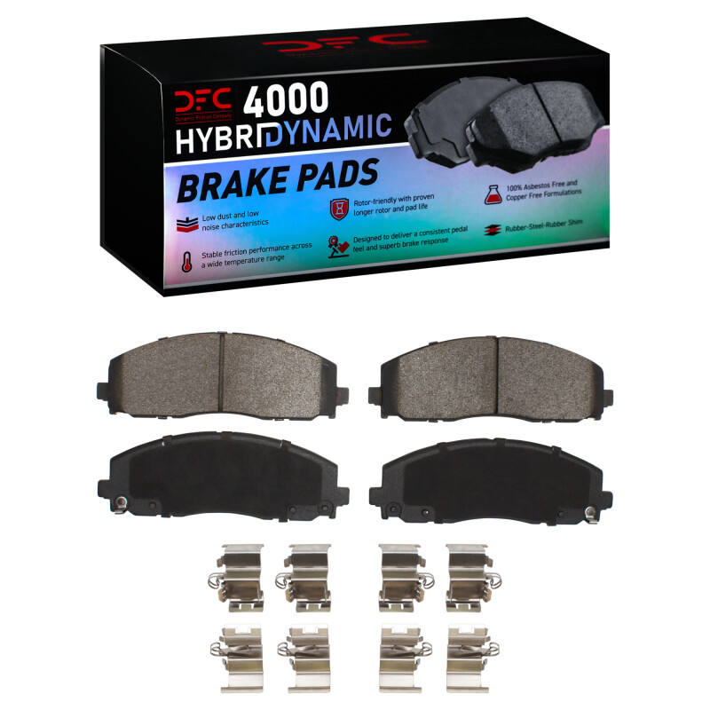Chrysler Grand Caravan Brake Pads - Front - DFC - 4000 HybriDynamic - `12-`25