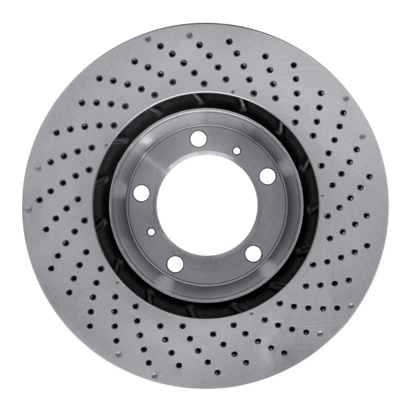 Porsche 718 Cayman Brake Rotor (1) - Left Front - DFC - Drilled - `99-`23