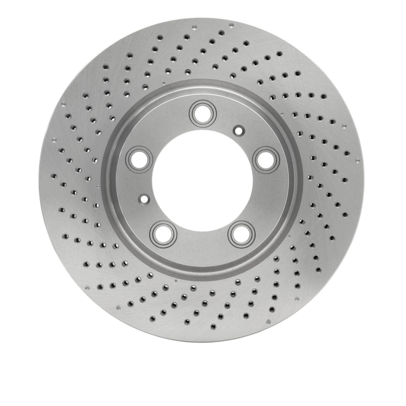 Porsche 718 Cayman Brake Rotor (1) - Left Front - DFC - Drilled - `99-`23