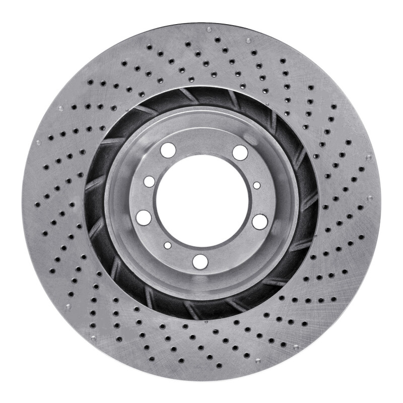 Porsche 911 Brake Rotor (1) - Left Rear - DFC - Drilled - `07-`13