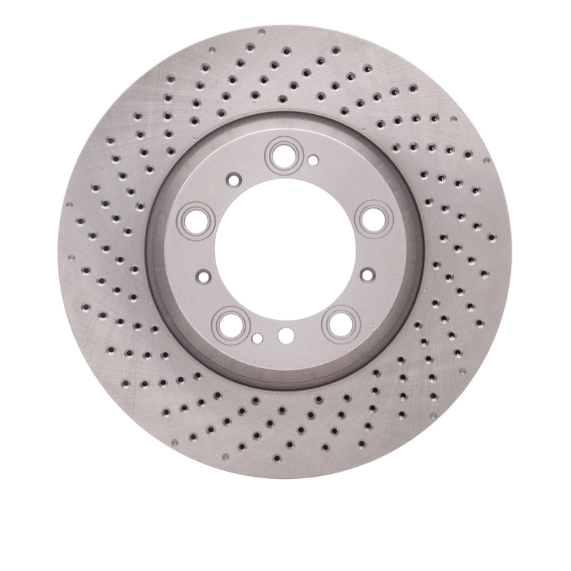 Porsche 911 Brake Rotor (1) - Left Rear - DFC - Drilled - `99-`23