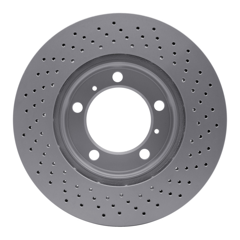 Porsche Cayman Brake Rotor (1) - Left Front - DFC - GeoSPEC Coated - Drilled - `05-`08