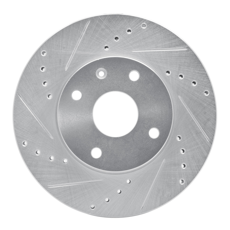 Chevrolet Epica Brake Rotor (1) - Front Left - DFC - Drilled & Slotted - Silver - `04-`10