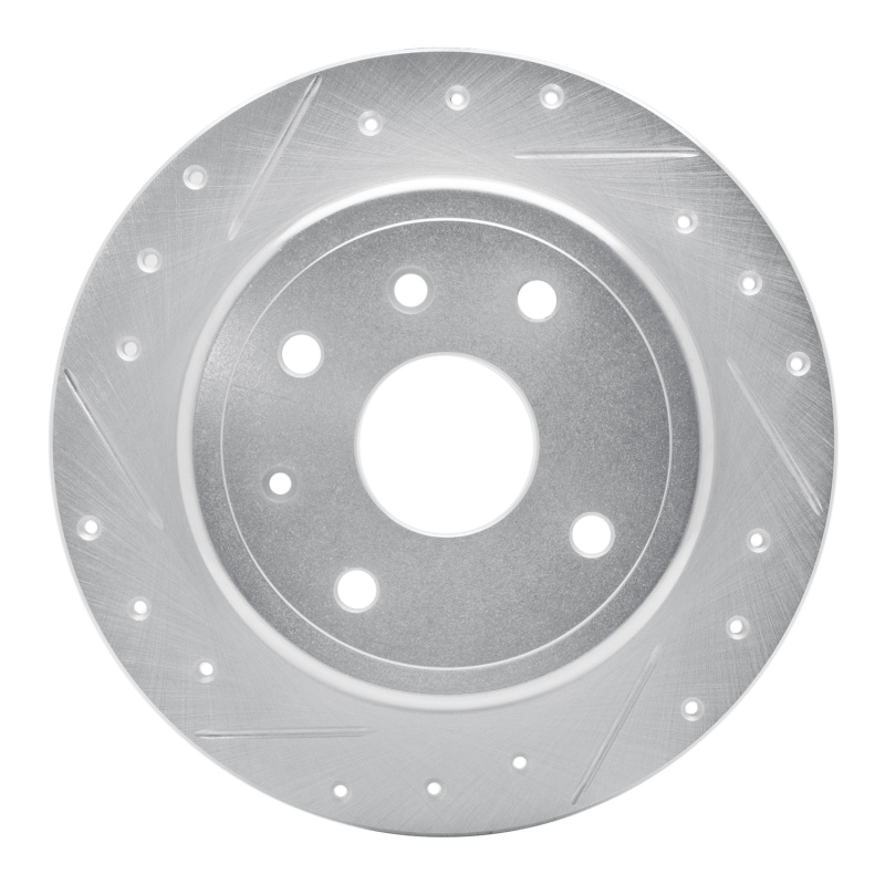 Chevrolet Epica Brake Rotor (1) - Rear Left - DFC - Drilled & Slotted - Silver - `04-`10